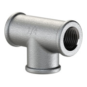 Riegler T-Stück 130, IG/IG/IG, Rp 1 1/2, schwarzer Temperguss feuerverz.-1
