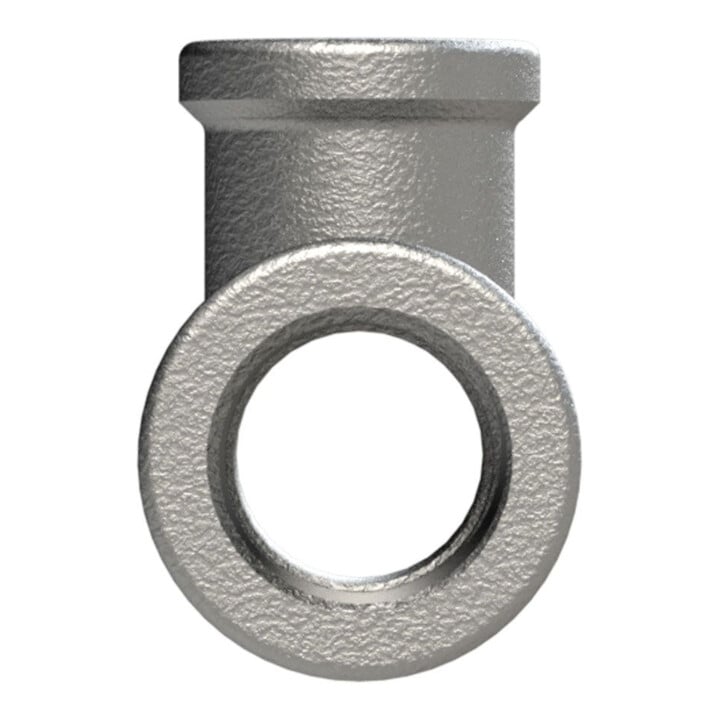 Riegler T-Stück 130, IG/IG/IG, Rp 1/2, T-Abzweig Rp 1/4, schw. Temperguss