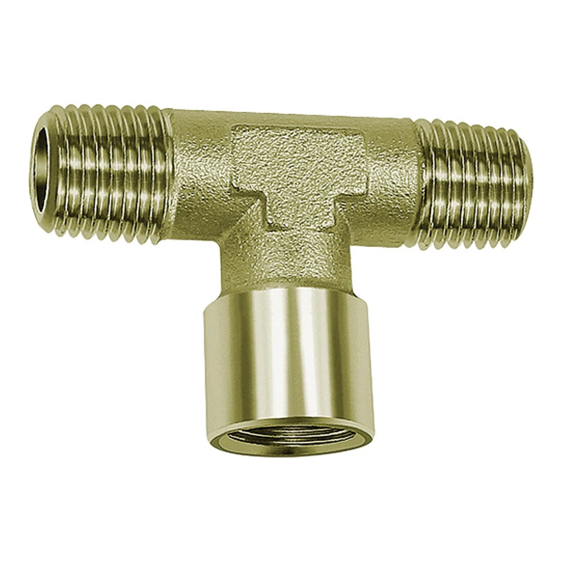 Riegler T-Stück, außen/innen/außen, G/R 3/4, SW 25, Messing vernickelt
