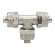Riegler T-Verbinder, für Schlauch 12/10 mm, SW 17, Messing vernickelt-1