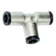 Riegler T-Verbinder »value line«, für Schlauch-Außen-Ã˜ 4 mm, MS vern.-1
