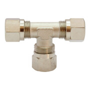 Riegler T-Verschraubung, Rohr-Außen-Ã˜ 15 mm, SW 17, SW1 27, Messing vern.-1
