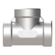 Riegler T-Verteiler, 3 x innen, Rp 1/4, Edelstahl 1.4408