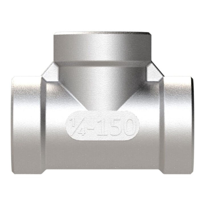 Riegler T-Verteiler, 3 x innen, Rp 1/8, Edelstahl 1.4408