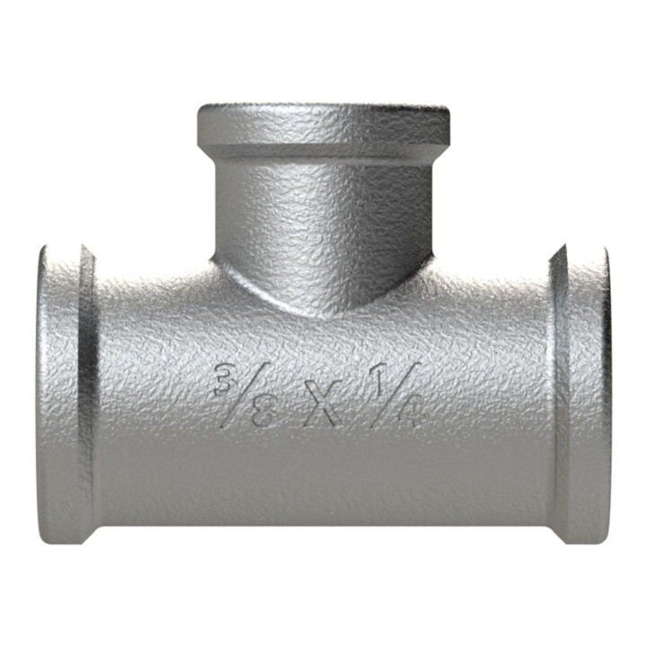Riegler Té 130, FI/FI/FI, Rp 1 1/4, dérivation en T Rp 3/4, acier trempé noir
