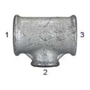 Riegler Té 130, FI/FI/FI, Rp 2, dérivation en T Rp 1 1/2, fonte malléable noire-1