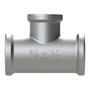 Riegler Té 130, FI/FI/FI, Rp 2, dérivation T Rp 1 1/4, fonte malléable noire-3