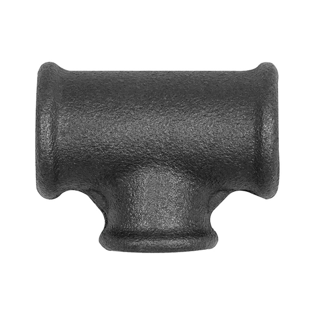 Riegler Té 130, réduit, Rp 1 1/2, Rp 1/2, Rp 1 1/2, fonte malléable noire