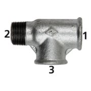 Riegler Té 134, FI/FI/M, Rp/Rp/R 1/2, fonte malléable noire galvanisée-1