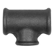 Riegler Té réduit 130, Rp 2 - Rp 3/4 - Rp 2, fonte malléable noire-1