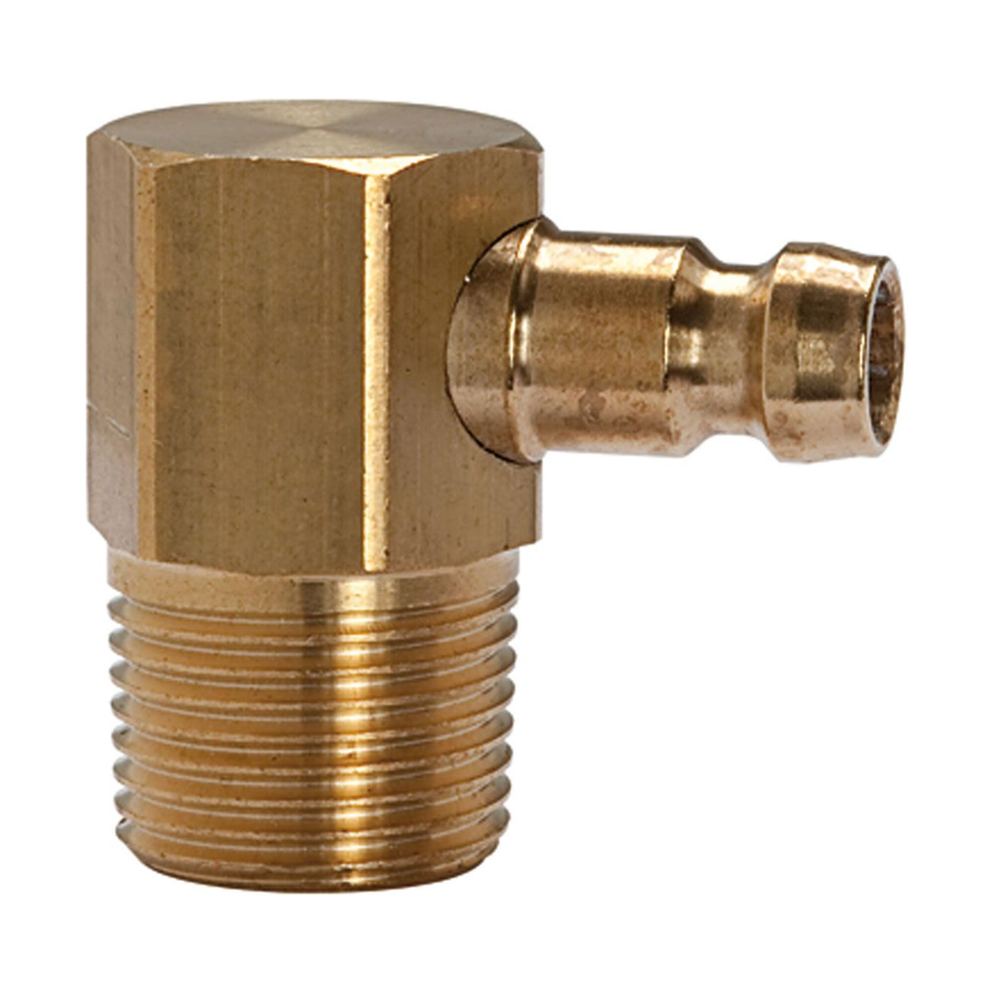 Riegler Temperier-Einstecknippel DN 6, 90°, mit Außengewinde, M8x0,75