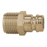 Riegler Temperier-Einstecknippel DN 9 mit AG, mit Absperrventil, G 1/4-1