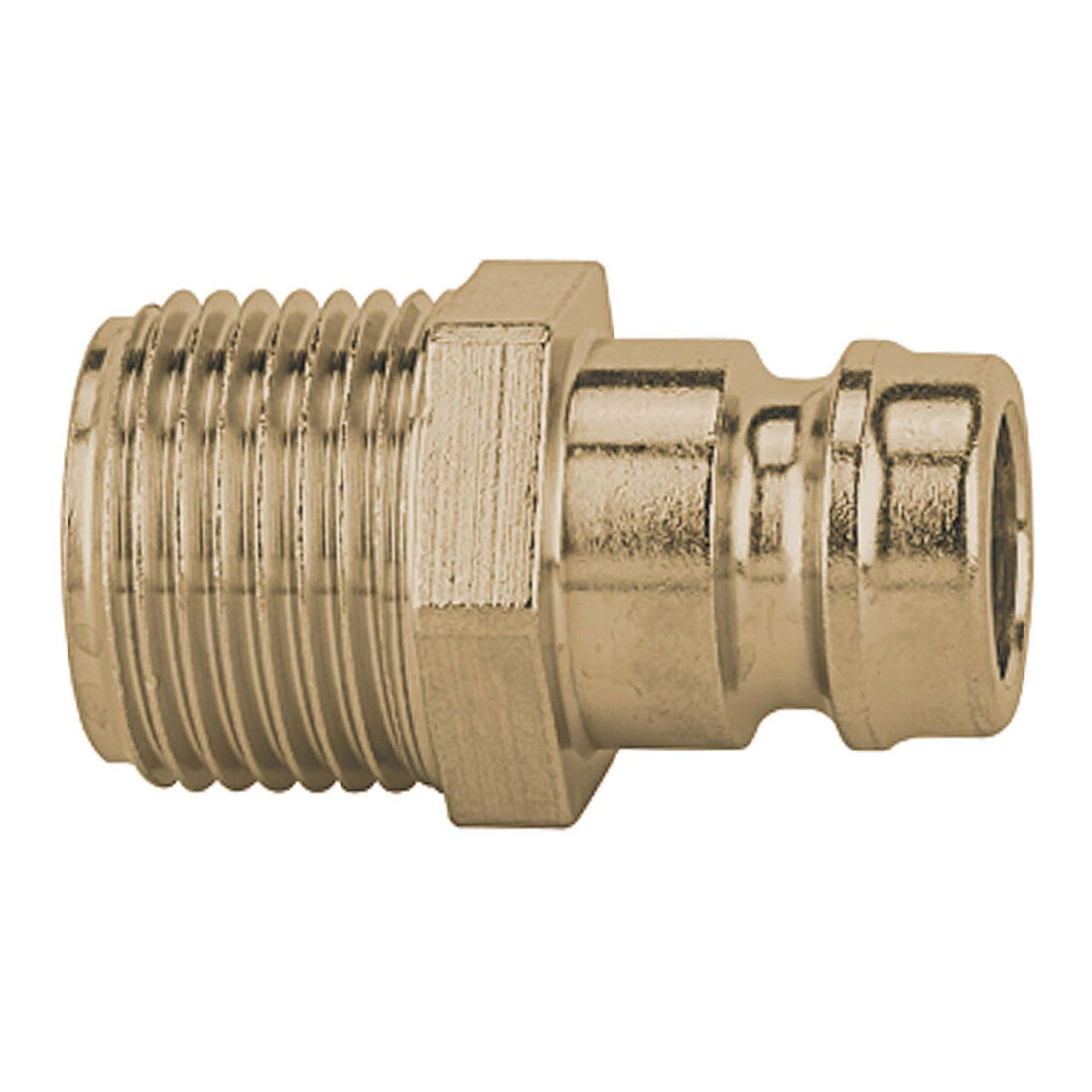 Riegler Temperier-Einstecknippel DN 9 mit AG, mit Absperrventil, G 3/8