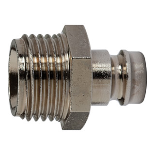 Riegler Temperier-Einstecknippel DN 9 mit Außengewinde, G 1/4, SW 15