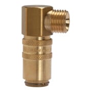 Riegler Temperierkupplung DN 6 mit Außengewindeanschluss, M14x1,5 90°-1