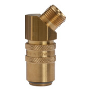 Riegler Temperierkupplung DN 9 mit AG, mit Absperrventil, M16x1,5 45°-1