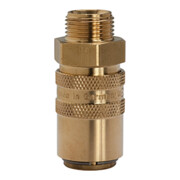 Riegler Temperierkupplung DN 9 mit AG, mit Absperrventil, M16x1,5 gerade-1