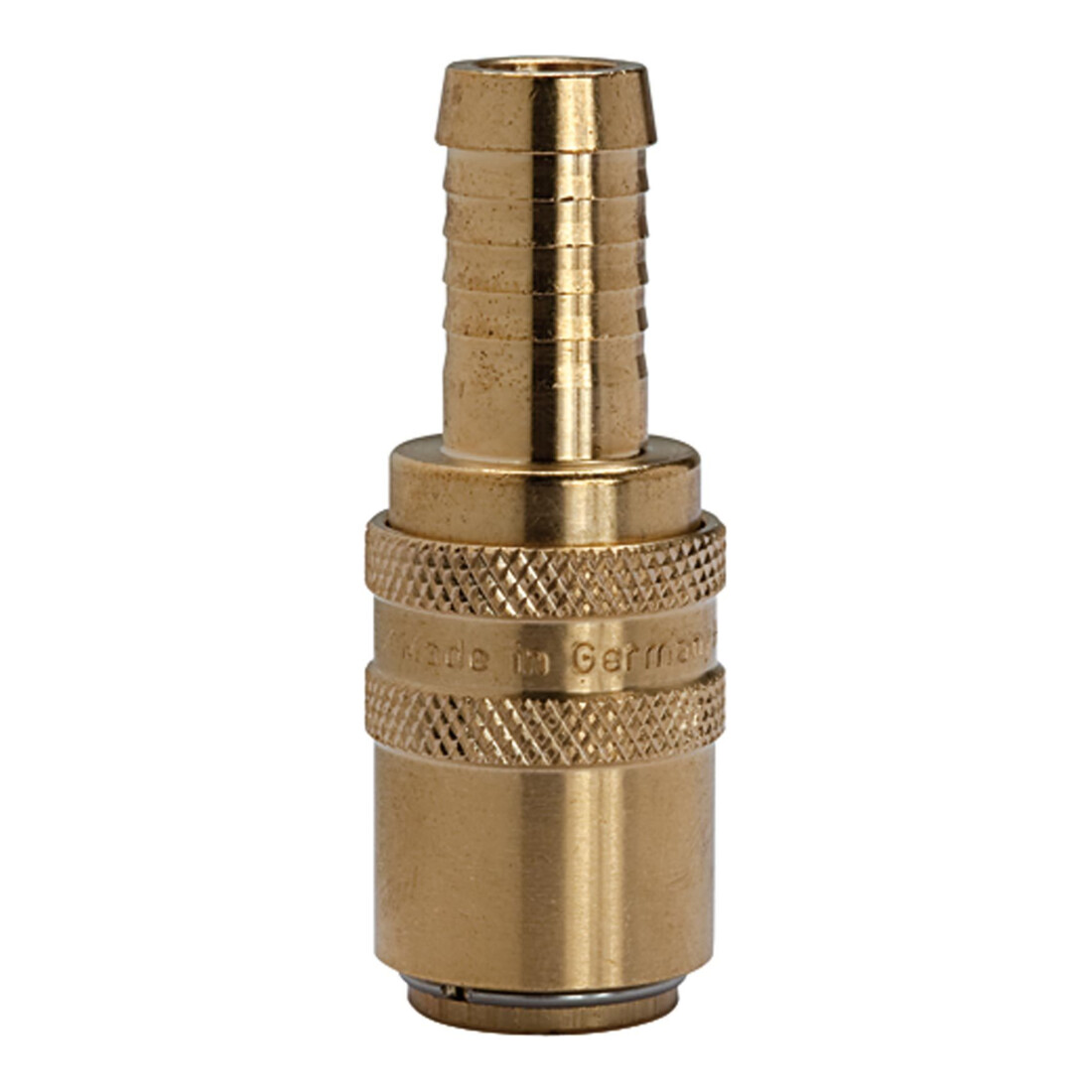 Riegler Temperierkupplung DN 9, Zapfen 13 mm, Absperrventil, Tülle gerade