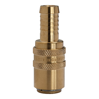 Riegler Temperierkupplung DN 9, Zapfen 13 mm, Absperrventil, Tülle gerade