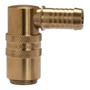 Riegler Temperierkupplung DN 9, Zapfen 13 mm, Schlauchtülle 90°-1