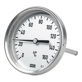 Riegler Thermomètre bimétallique, G 1/2 arrière, L=100, Ø 100, -30 °C à 50 °C