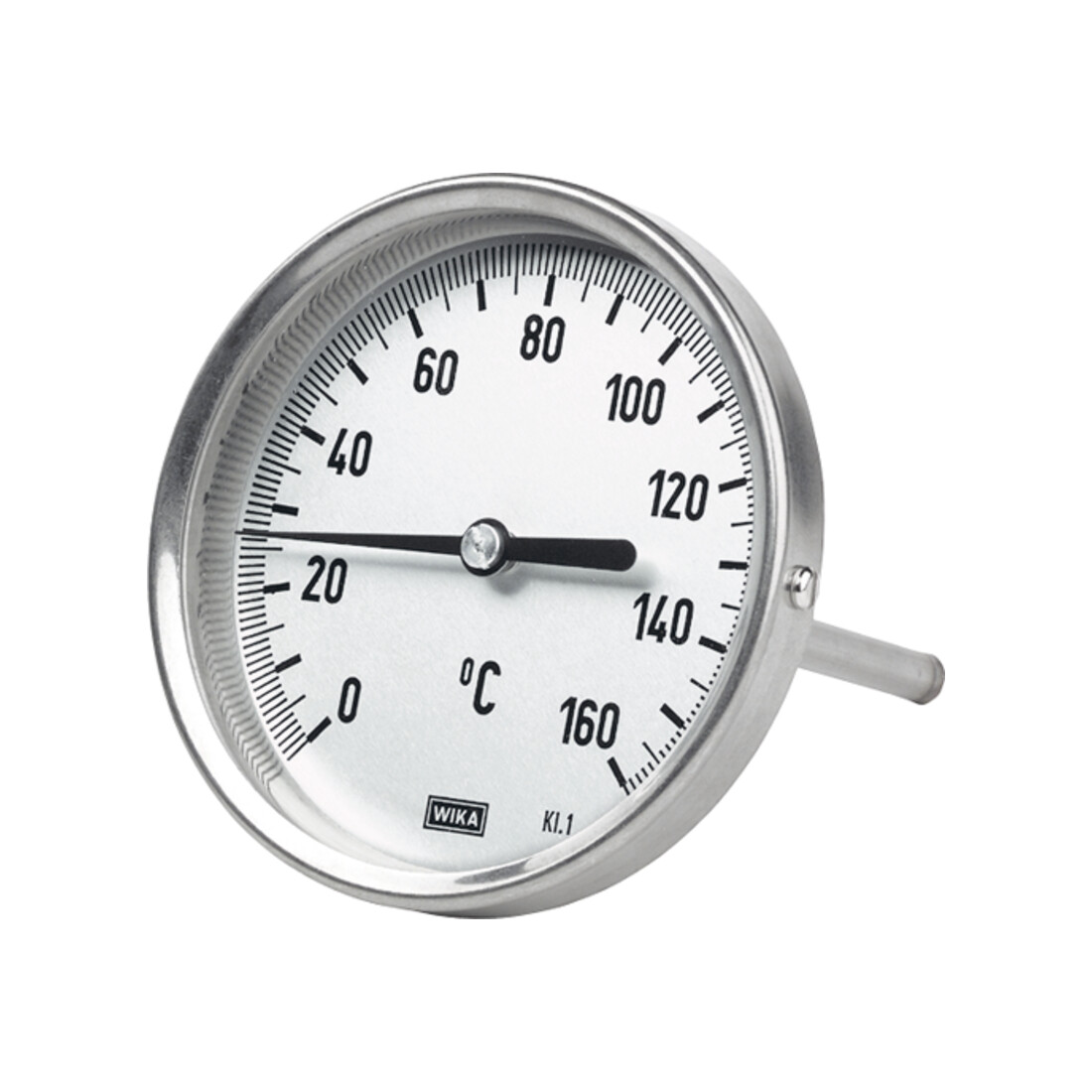 Riegler Thermomètre bimétallique, G 1/2 arrière, L=100, Ø 100, -30 °C à 50 °C