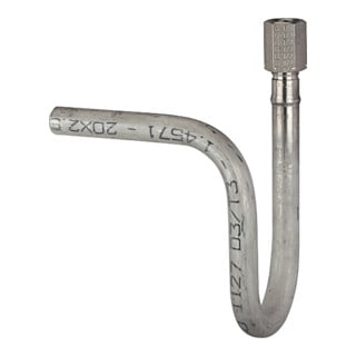 Riegler Tuyau à sac d'eau en U, raccord soudé, G 1/2, acier CrNi