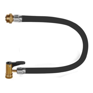 Riegler Tuyau complet, HS, pour manomètre de pneu en forme de pistolet