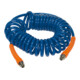RIEGLER Tuyau PU spiralé 1/4 pouce à raccord fileté rotatif et protection contre le pliage 3 m
