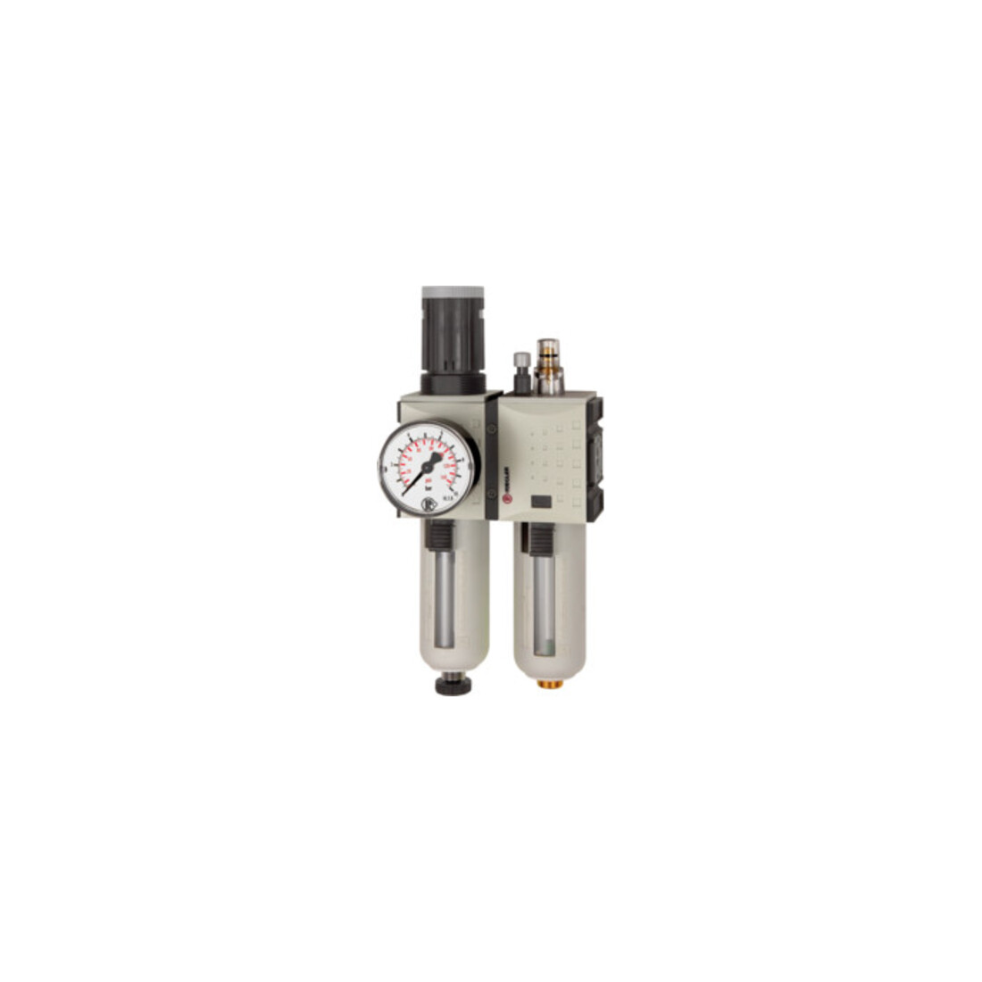 Riegler Unité de maintenance 2 pcs « FUTURA », PC, BG 1, G 3/8, 0,5-16 bar, H