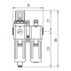 Riegler Unité de maintenance 2 pcs «GA-mini», PC, BG 200, G1/4, 1,5-9 bar, H