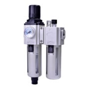 Riegler Unité de maintenance 2 pcs »GA«, réservoir PC, BG 400, G3/8, 1,5-9 bar, VA-1