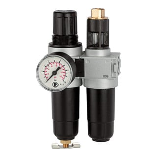 Riegler Unité de maintenance 2 pcs « multifix-mini », avec réservoir métal, G 1/4