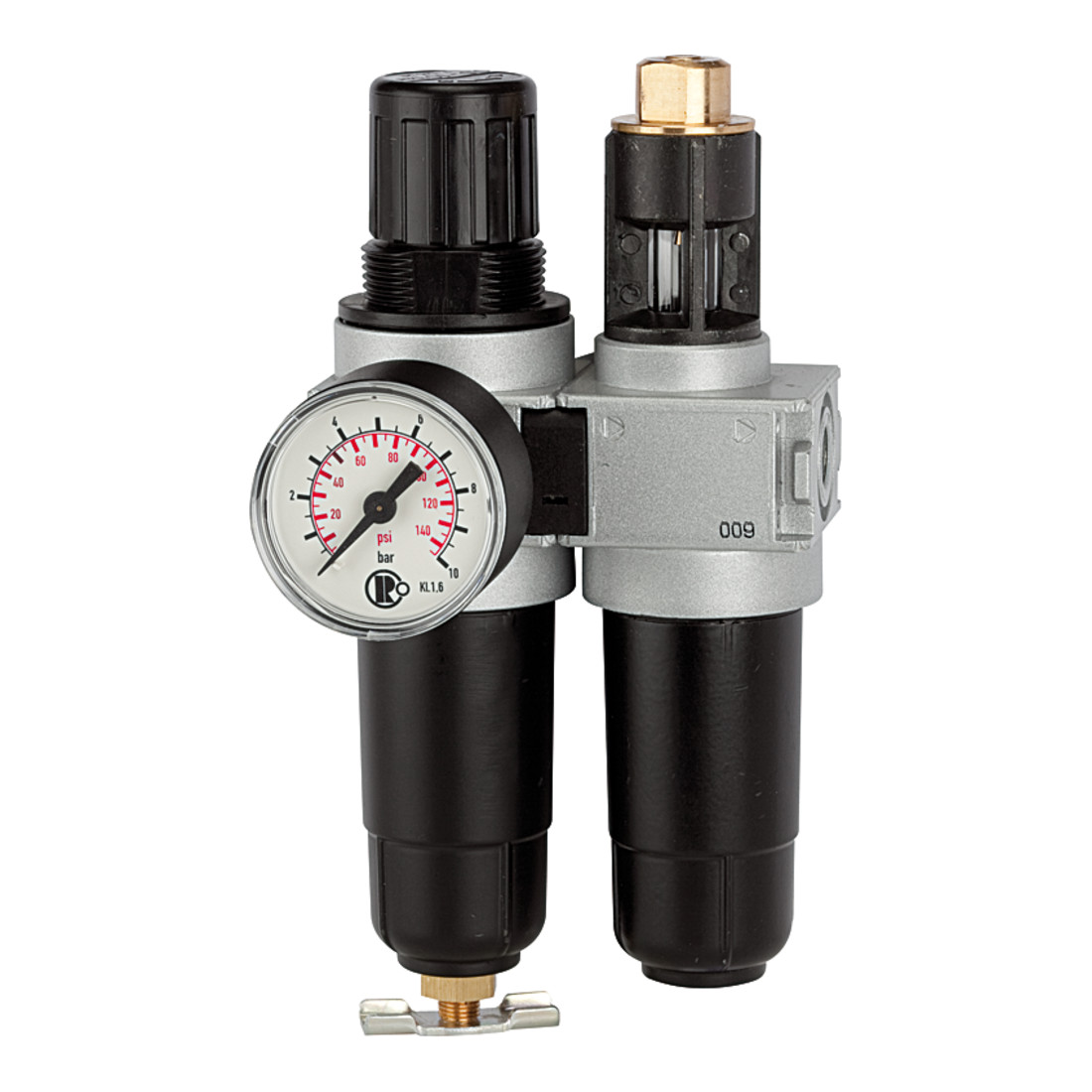Riegler Unité de maintenance 2 pcs « multifix-mini », avec réservoir métal, G 1/4