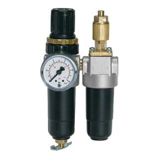 Riegler Unité de maintenance 2 pcs « Standard-mini » avec réservoir métal, G 1/8