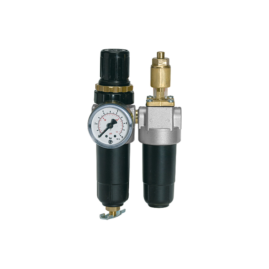 Riegler Unité de maintenance 2 pcs « Standard-mini » avec réservoir métal, G 1/8