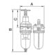 Riegler Unité de maintenance 2 pcs «Standard», réservoir PC, panier de protection, BG1, G3/8