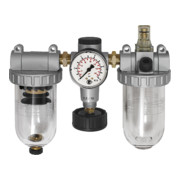 Riegler Unité de maintenance 3 pcs « Standard », avec réservoir PC, BG 4, G 1 1/2-1