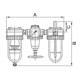 Riegler Unité de maintenance 3 pcs « Standard », avec réservoir PC, BG 4, G 1 1/2