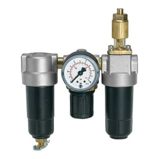 Riegler Unité de maintenance 3 pcs « Standard-mini » avec réservoir métal, G 1/8