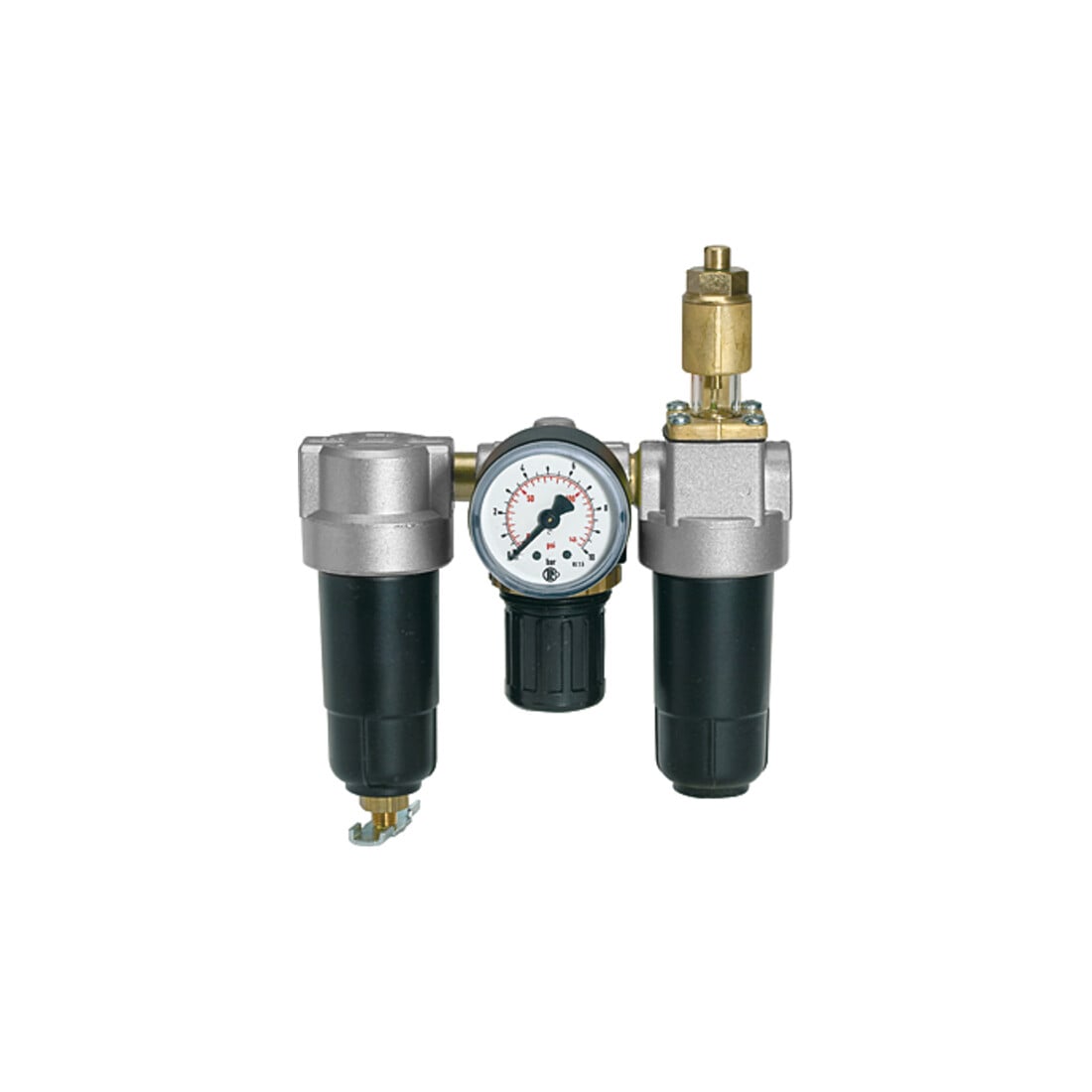 Riegler Unité de maintenance 3 pcs « Standard-mini » avec réservoir métal, G 1/8