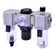 Riegler Unité de maintenance 3 pièces »GA-mini«, PC, BG 200, G1/4, 1,5-9 bar, H-1