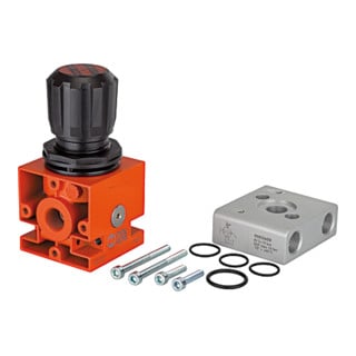 Riegler Unité de régulation (régulateur+adaptateur+fixations) pour Booster G3/8