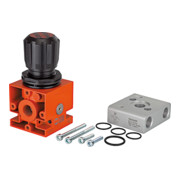 Riegler Unité de régulation (régulateur+adaptateur+fixations) pour Booster G3/8-1