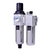 Riegler Unité d'entretien 2 pcs »GA«, récipient PC, BG 400, G1/2, 1,5-9 bar, VA-1