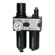 Riegler Unité d'entretien 2 pcs « multifix » avec récipient métal, BG 3, G 1/2-1