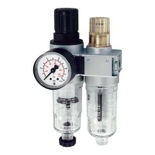 Riegler Unité d'entretien 2 pcs »multifix-mini«, avec réservoir PC, G 1/4