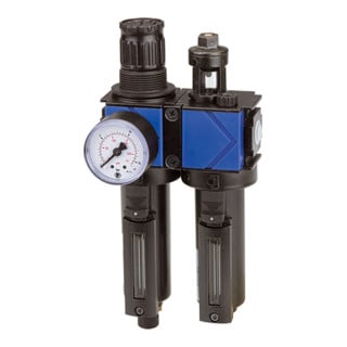 Riegler Unité d'entretien 2 pièces »variobloc«, réservoir métal, BG 1, G 3/8