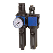 Riegler Unité d'entretien 2 pièces »variobloc«, réservoir métal, BG 1, G 3/8-1