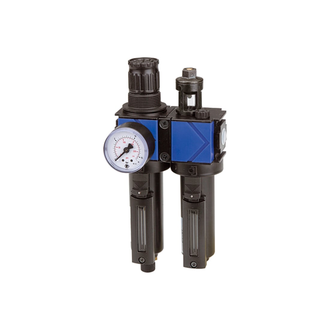 Riegler Unité d'entretien 2 pièces »variobloc«, réservoir métal, BG 1, G 3/8